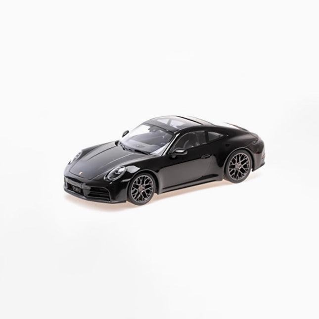 Minichamps Porsche Carrera Static Display Black 1:18 Diecast Model Car - detailed collector display model