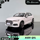 YX Car Model Audi Q5 White Black 1:18 Diecast Model Car - detailed collector display model