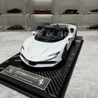Vehicle Art SF90 White 1:18 Resin Model Car - detailed collector display model