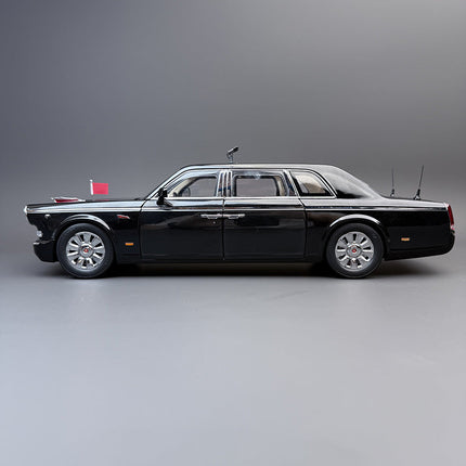 Hongqi Classic Sedan Black 1:18 Diecast Model Car - premium scale model collectible