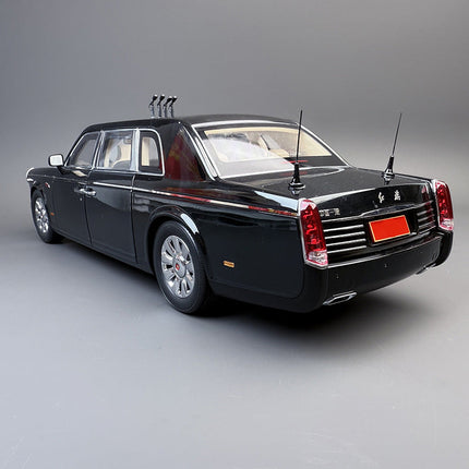 Hongqi Classic Sedan Black 1:18 Diecast Model Car - collector display piece