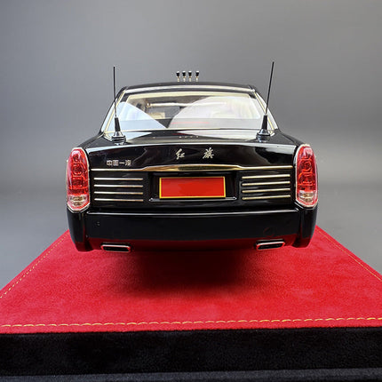 Hongqi Classic Sedan Black 1:18 Diecast Model Car - fine detailed model replica