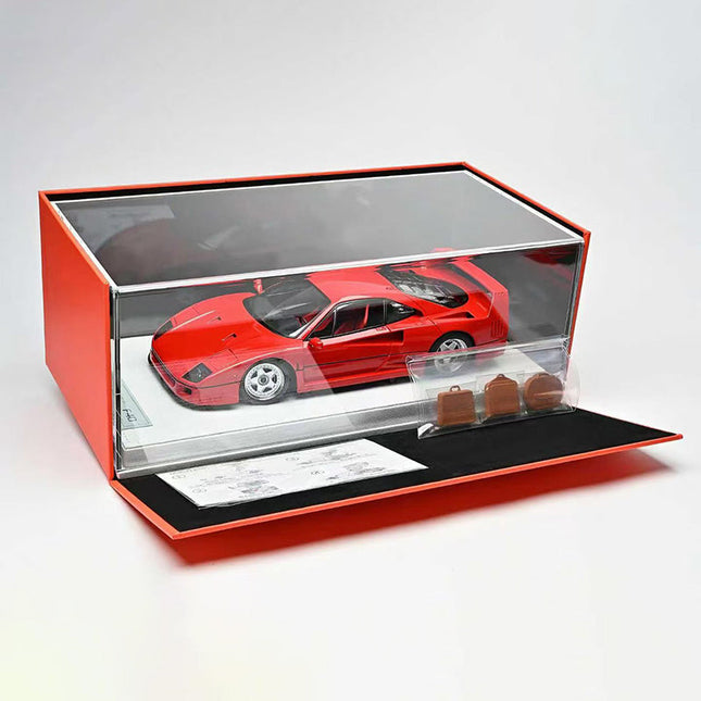 Montage Ferrari F40 Standard Red 1:18 Diecast Model Car - detailed collector display model