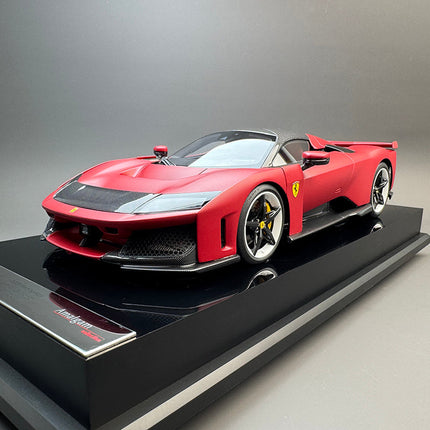 Amalgam Ferrari F80 Matte Red 1:18 Diecast Model Car - detailed collector display model
