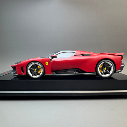 Amalgam Ferrari F80 Matte Red 1:18 Diecast Model Car - collectible scale model car