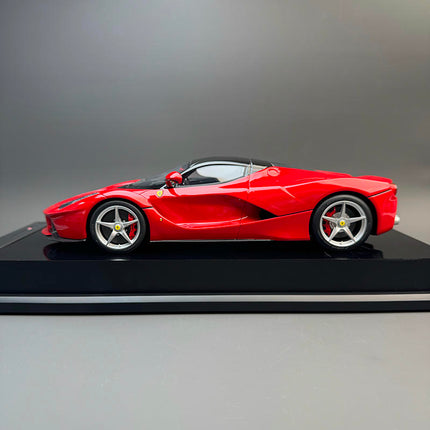 Amalgam Ferrari LaFerrari Rosso Red 1:18 Resin Model Car - studio product photo of the scale model