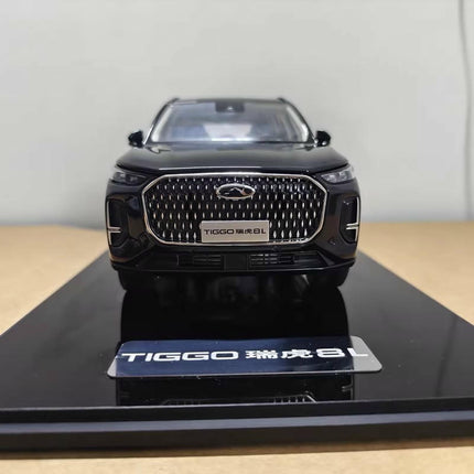 YX Car Model Chery Tiggo 8L SUV Grey 1:18 Diecast Model Car - premium scale model collectible