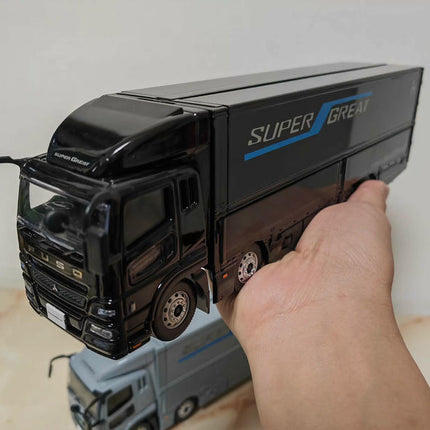 Original Manufacturer Mitsubishi Fuso Supergreat Truck Openable Door 1:43 Diecast Model Truck - scale replica for enthusiasts