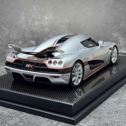 VBM Koenigsegg CCX Silver 1:18 Resin Model Car - detailed die-cast style model