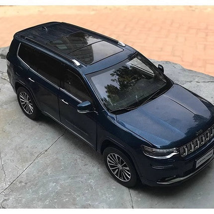 YX Car Model Jeep Grand Commander Blue 1:18 Diecast Model Car - collector edition scale model