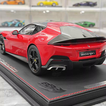 BBR Ferrari 12 Cilindri Coupe Red 1:18 Resin Model Car - showroom-quality model replica
