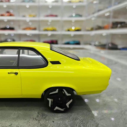 Otto Opel Manta GSE Yellow Black Hood 1:18 Resin Model Car - detailed die-cast style model