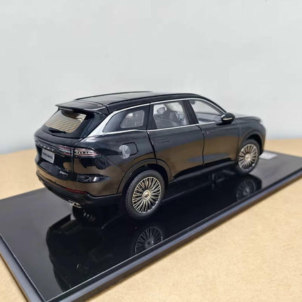 YX Car Model Chery Tiggo 8L SUV Grey 1:18 Diecast Model Car - model display piece for collectors