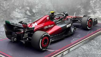 Kilo NZG Alfa Romeo F1 C43 #24 Zhou Guanyu Australia GP 1:18 Diecast Model Car - premium collector scale model
