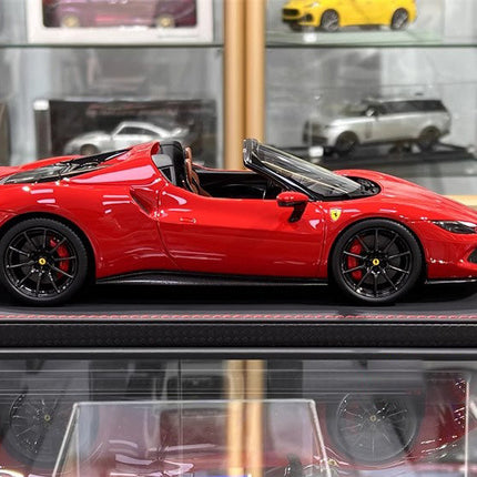 BBR Ferrari 296 GTS Supercar Red 1:18 Resin Model Car - fine detailed model replica