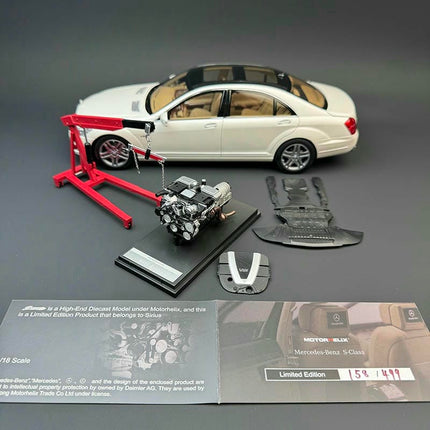 MH Mercedes-Benz S600L W221 1:18 Diecast Model Car - detailed collector display model