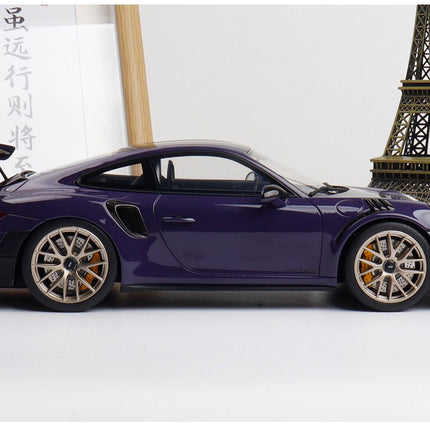 GT Spirit Porsche 911 (991.2) Ultraviolet Purple 1:18 Resin Model Car - scale model for display