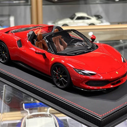 BBR Ferrari 296 GTS Supercar Red 1:18 Resin Model Car - collectible scale model car