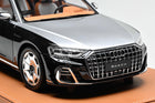 Vehicle Art Audi A8L Horch Black-Silver 1:18 Resin Model Car - detailed collector display model