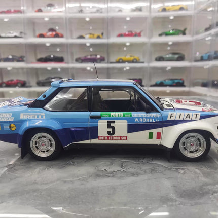 Kyosho Fiat 131 No. 5 Rally Livery 1:18 Diecast Model Car - fine detailed model replica