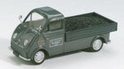 Diecast vintage model pickup truck in dark green with open flatbed, 1:18 scale collectible.