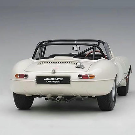 AutoArt Jaguar Lightweight E-Type White 1:18 Diecast Model Car - hand-finished display model