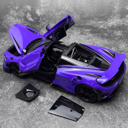 HPD McLaren 765LT Red 1:18 Diecast Model Car - collector-grade scale model
