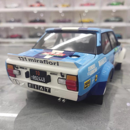 Kyosho Fiat 131 No. 5 Rally Livery 1:18 Diecast Model Car - scale model for display