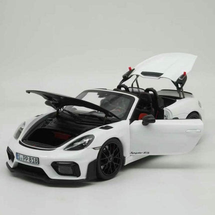 Norev Porsche 718 Spyder RS Weissach Pack 1:18 Diecast Model Car - collector-grade scale model