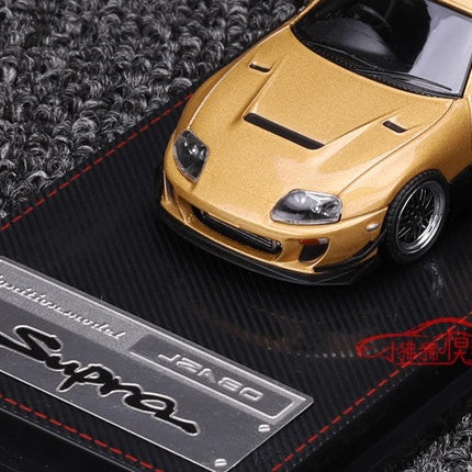 Ignition Model Toyota Supra JZA80 RZ Gold 1:64 Diecast Model Car - showroom-quality model replica