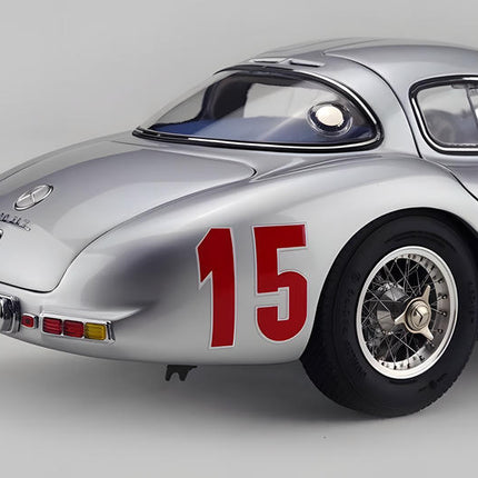 CMC Mercedes-Benz 300 SLR 1955 Uhlenhaut Coupe Silver 1:18 Diecast Model Car - premium scale model collectible
