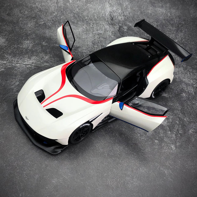 AutoArt Aston Martin Vulcan White 1:18 Diecast Model Car - studio product photo of the scale model