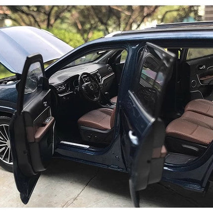 YX Car Model Jeep Grand Commander Blue 1:18 Diecast Model Car - scale replica for enthusiasts