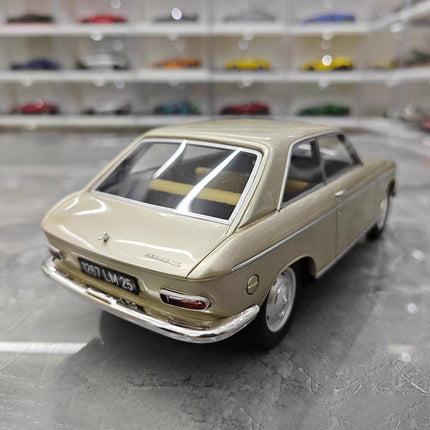 Otto Peugeot 204 (1965) Gold 1:18 Resin Model Car - scale model for display