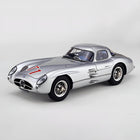 CMC Mercedes-Benz 300 SLR 1955 Uhlenhaut Coupe Silver 1:18 Diecast Model Car - detailed collector display model