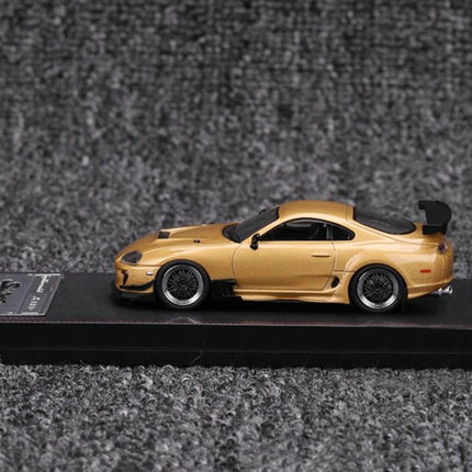 Ignition Model Toyota Supra JZA80 RZ Gold 1:64 Diecast Model Car - collectible scale model car