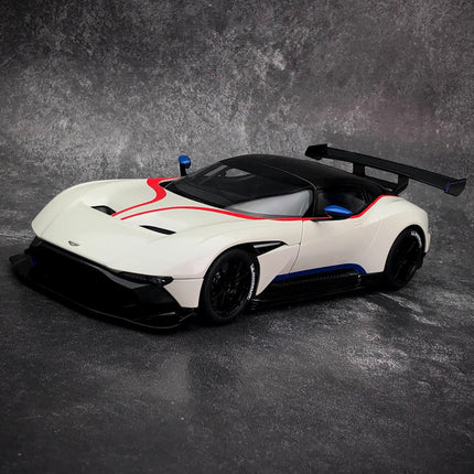 AutoArt Aston Martin Vulcan White 1:18 Diecast Model Car - collectible scale model car
