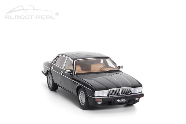 Almost Real Jaguar Daimler XJ6 (XJ40) Black 1:18 Diecast Model Car - studio product photo of the scale model