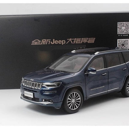YX Car Model Jeep Grand Commander Blue 1:18 Diecast Model Car - scale model for display