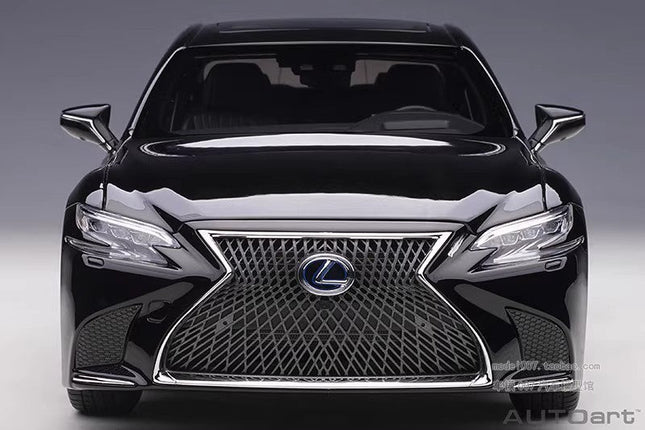 AutoArt Lexus LS500 Black 1:18 Diecast Model Car - studio product photo of the scale model