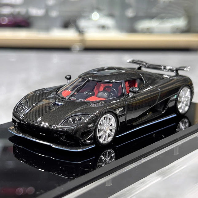 VBM Koenigsegg CCXR Silver 1:43 Resin Model Car - studio product photo of the scale model