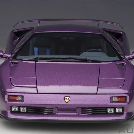 AutoArt For Lamborghini Diablo SE30 Jota Purple Ghost Collection 1:18 Diecast Model Car - fine detailed model replica