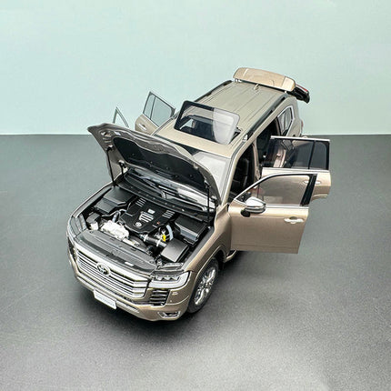 LCD Model Toyota Land Cruiser LC300 ZX Gold 1:18 Diecast Model Car - fine detailed model replica
