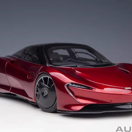 AutoArt McLaren Speedtail Metal Red 1:18 Diecast Model Car - scale model for display