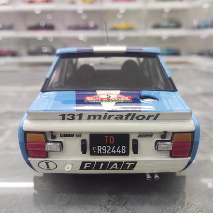 Kyosho Fiat 131 No. 5 Rally Livery 1:18 Diecast Model Car - collectible scale model car