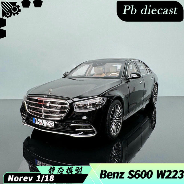 Norev Mercedes-Benz W223 S600 1:18 Diecast Model Car - detailed collector display model