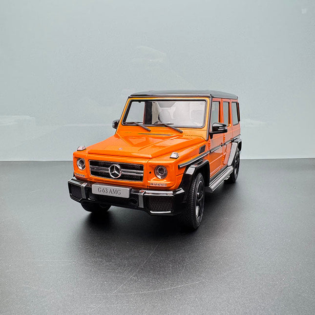 Almost Real Mercedes-Benz G63 2017 Orange 1:18 Diecast Model Car - detailed collector display model