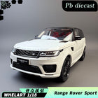 Whelart Land Rover Range Rover Sport White 1:18 Diecast Model Car - detailed collector display model