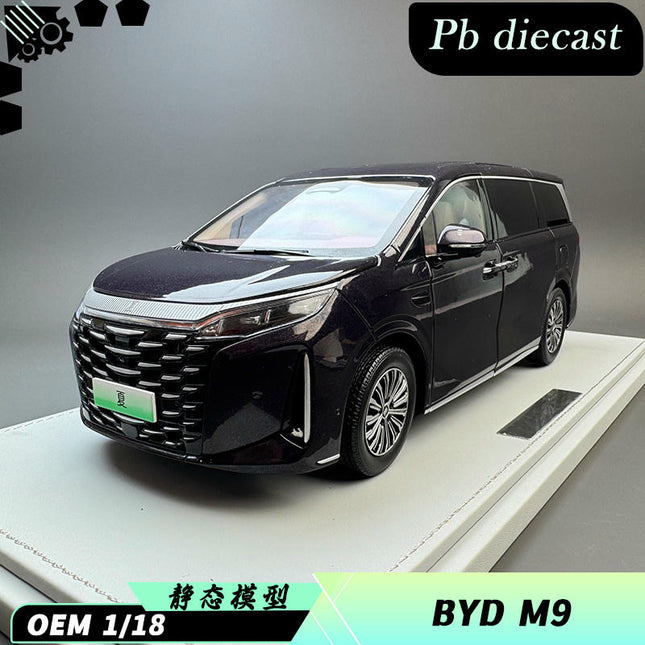 OEM BYD M9 Purple 1:18 Diecast Model Car - detailed collector display model