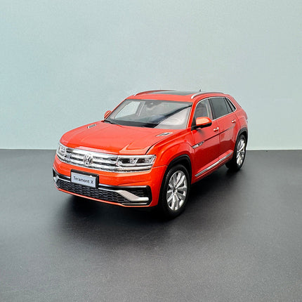 SAIC Volkswagen Original TERAMONT X Orange 1:18 Diecast Model Car - detailed collector display model